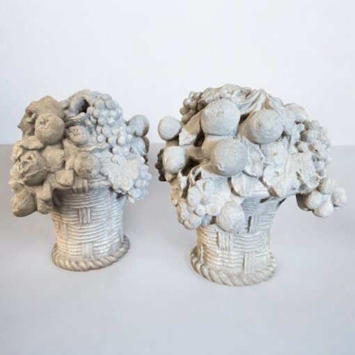 Pair of Stone Fruit Basket Finials - Image 4