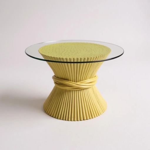 Pair of 20th Century Sheaf of Wheat Coffee Table by McGuire - Image 2