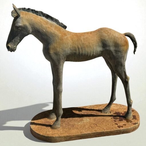 Bronze Life Size Foal Young Horse Garden Sculpture