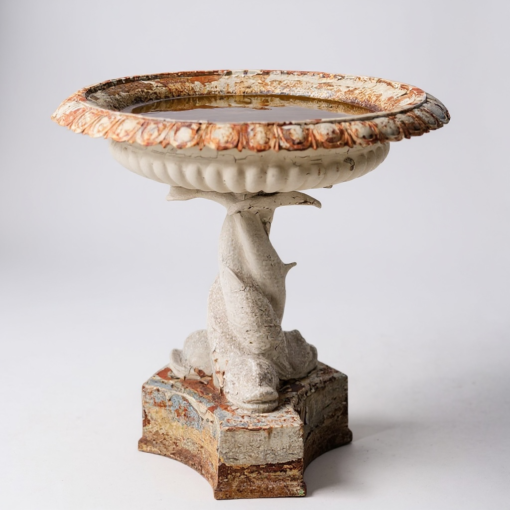 Antique Cast Iron Fountain with Original Rusted Patina - Image 2
