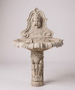 Spanish Cement Wall Cherub Fountain / Planter
