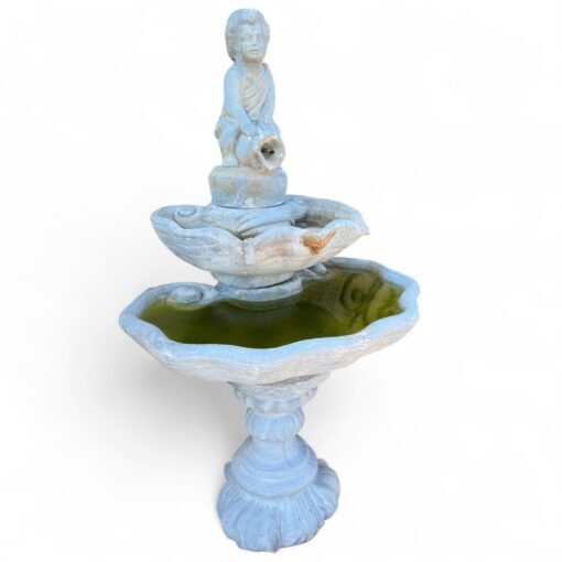 Stone Fountain with Cherub Figure - Image 3