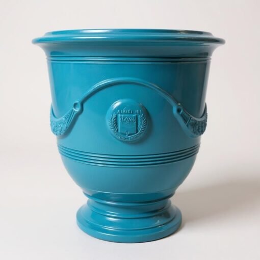 French Anduze Jardiniere in Turquoise