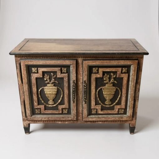 Italian Hand Painted Cabinet Warm Medium Brown