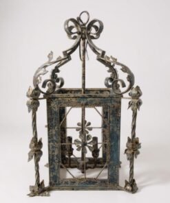Gilt Accented French Iron Lantern