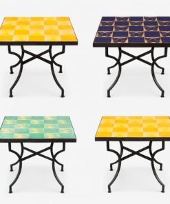 Tile Top Moroccan Side Table