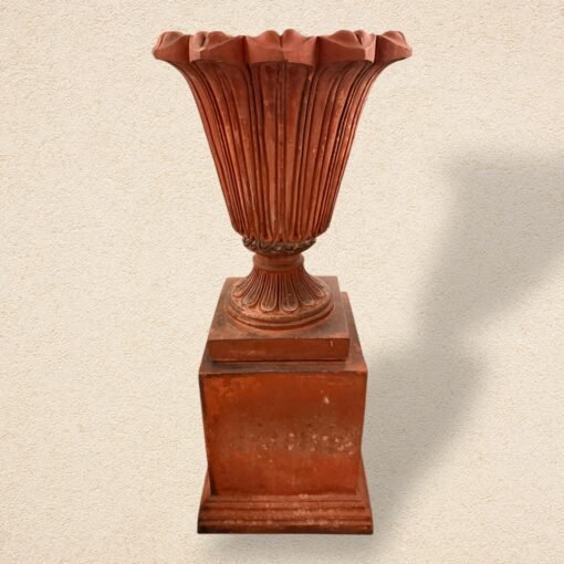 Terracotta Urn on Pedestal - Image 2