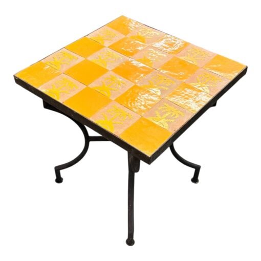 Tile Top Moroccan Side Table - Image 2