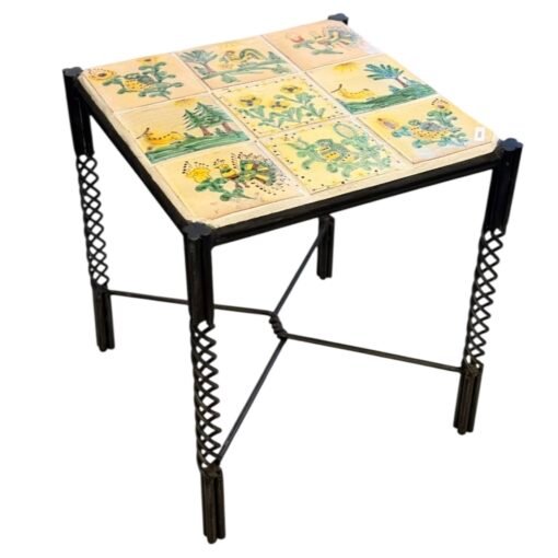 Square Side Table Antique Tiles