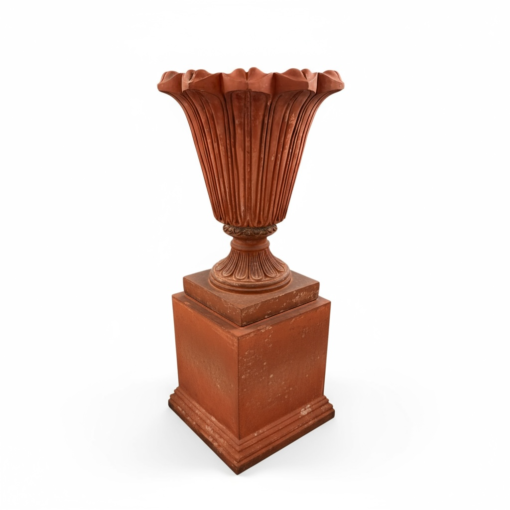 Terracotta Urn on Pedestal