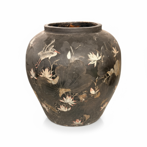 Pair of Antique Japanese Hand-Painted Vases - Image 2