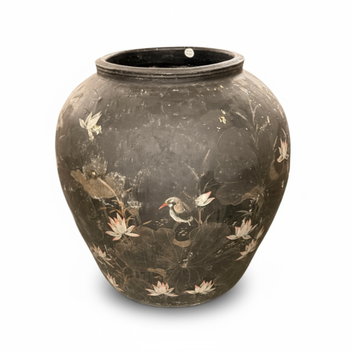 Pair of Antique Japanese Hand-Painted Vases - Image 3