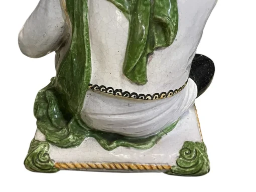Majolica Figural Blackamoor Garden Stool / Side Table - Image 3