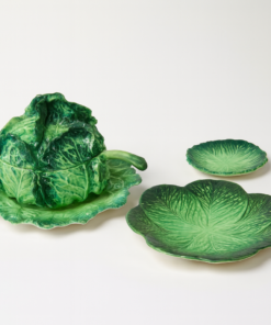 Italian Majolica Cabbage Ware Collection