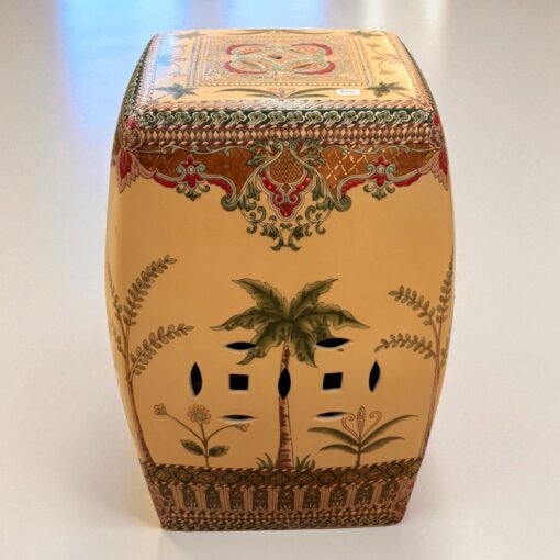 Hand-Painted Ceramic Garden Seat - Image 2