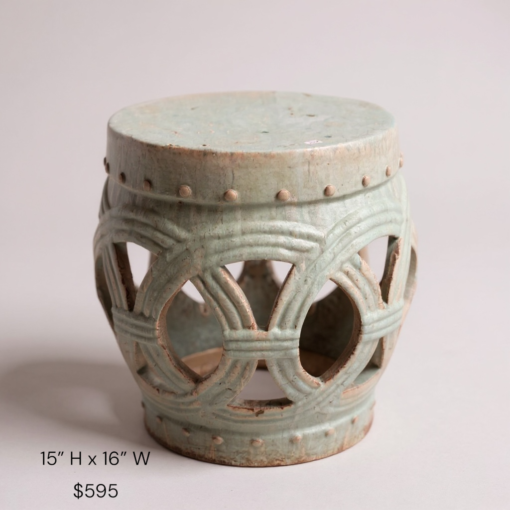 Celadon Garden Stool - Image 2