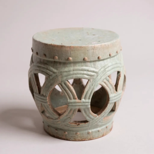 Celadon Garden Stool