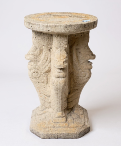 Carved Stone Pedestal Table