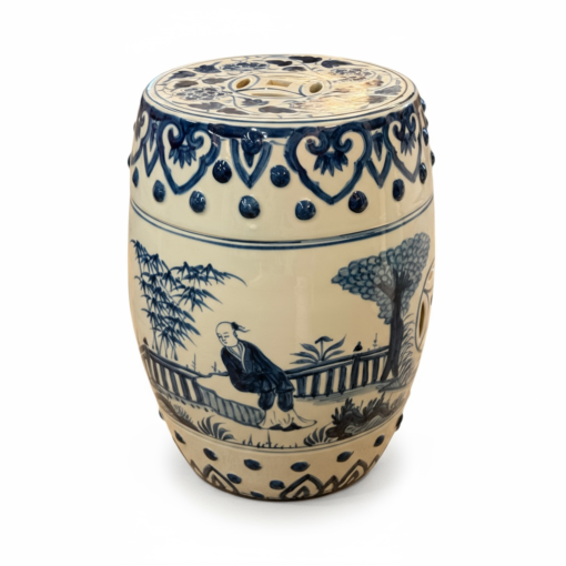 Blue & White Porcelain Garden Seat - Image 2