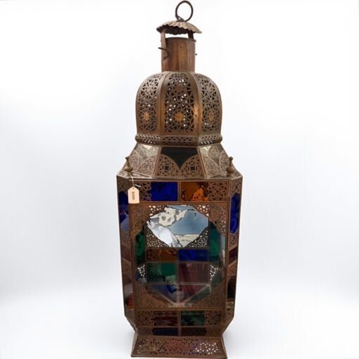 Moroccan Stained Glass Lantern