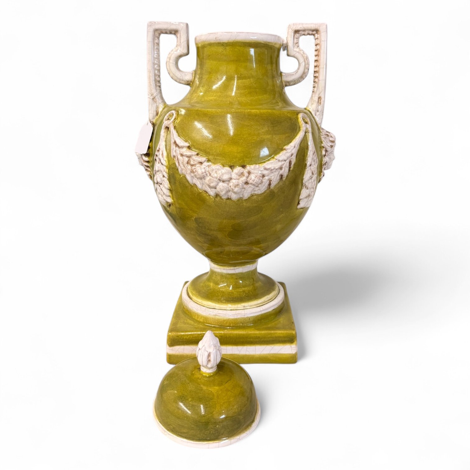 Italian Ceramic Lidded Urn - Image 3