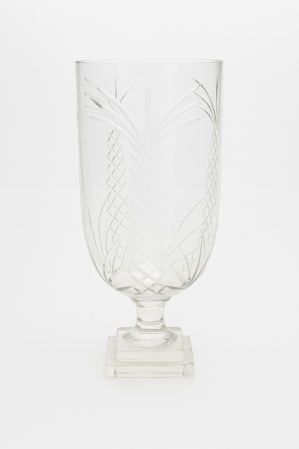 Etched Glass Hurricane