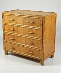 Modern Bamboo & Rattan Chest of Drawers