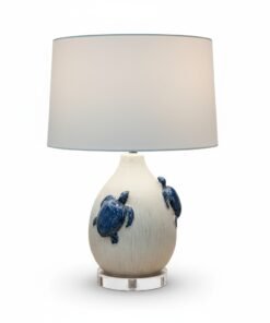 Ceramic Sea Turtle Table Lamp with Shade