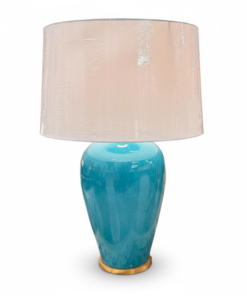 Turquoise Ceramic Table Lamp