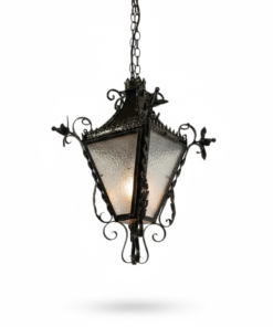 Wrought Iron Hanging Lantern – Star Island Estate