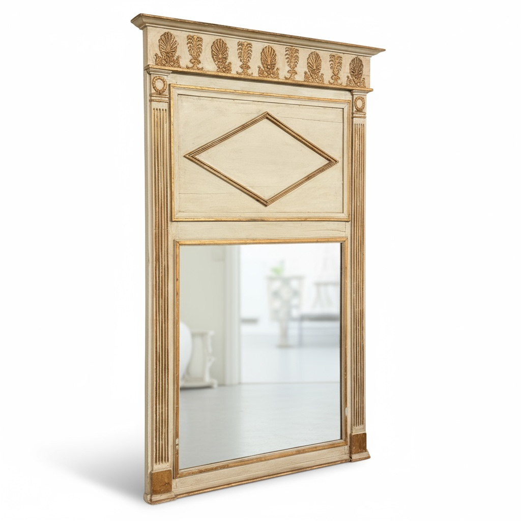 Italian Carved Wooden Architectural Mirror - Image 2
