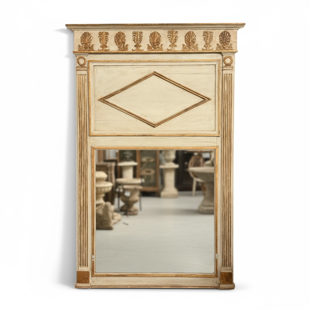 Italian Carved Wooden Architectural Mirror