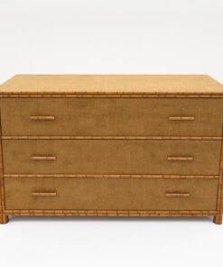 Rattan 3-Drawer Dresser