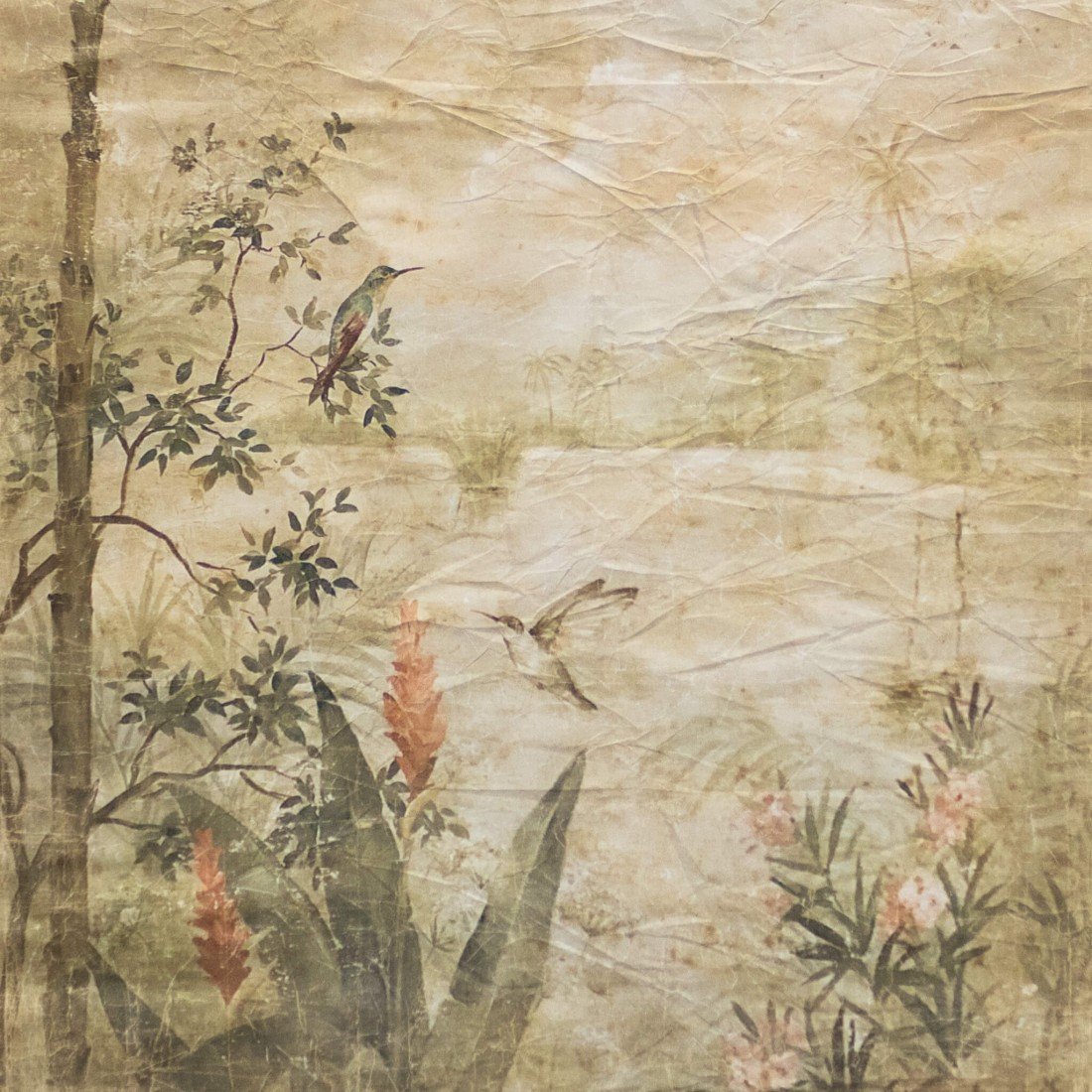 French Panel Inspirational Exotic Pastel