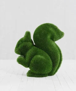 Outdoor Animal Squirrel Topiary Green Figures