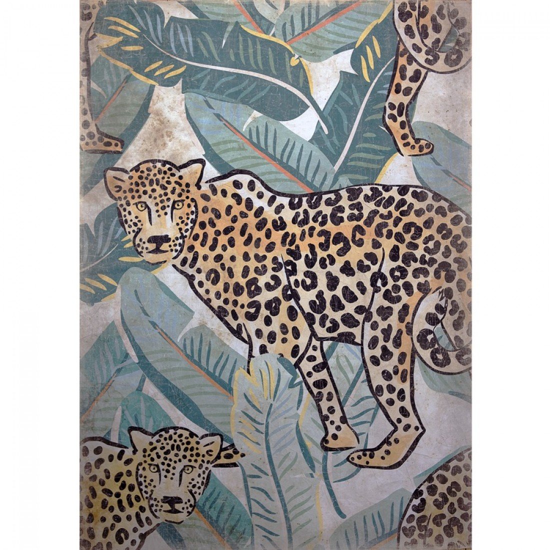 French Panel Leopards Large