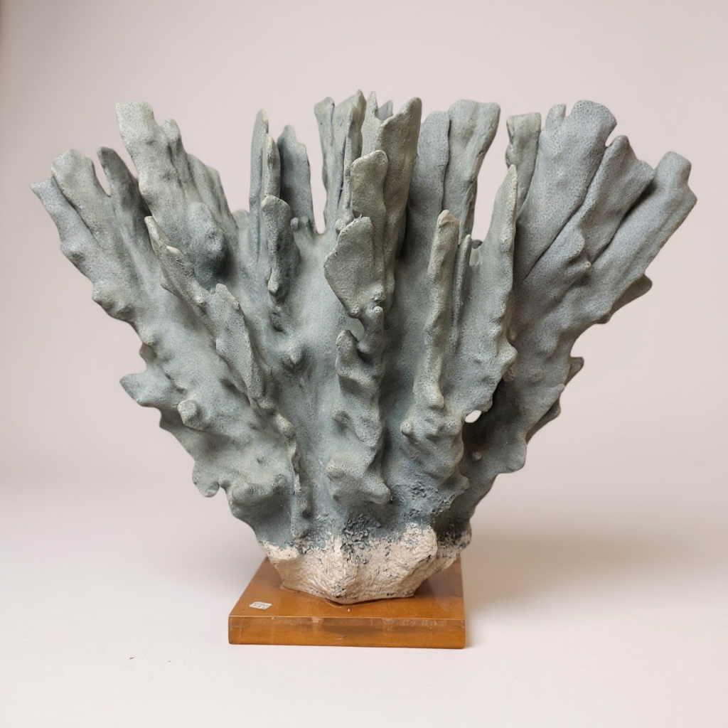 Sculptural Faux Coral on a Lucite Base