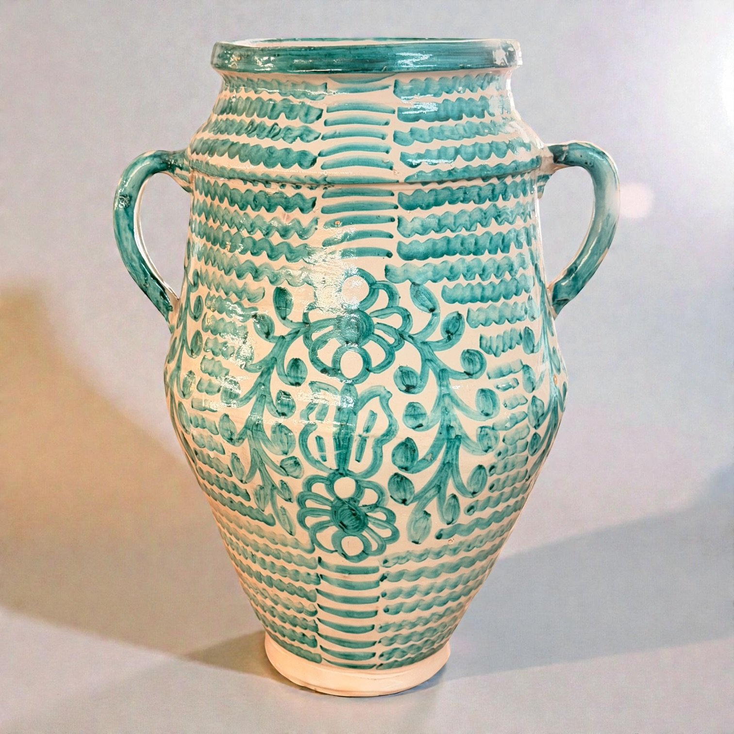 Moroccan Green Glazed Vase II