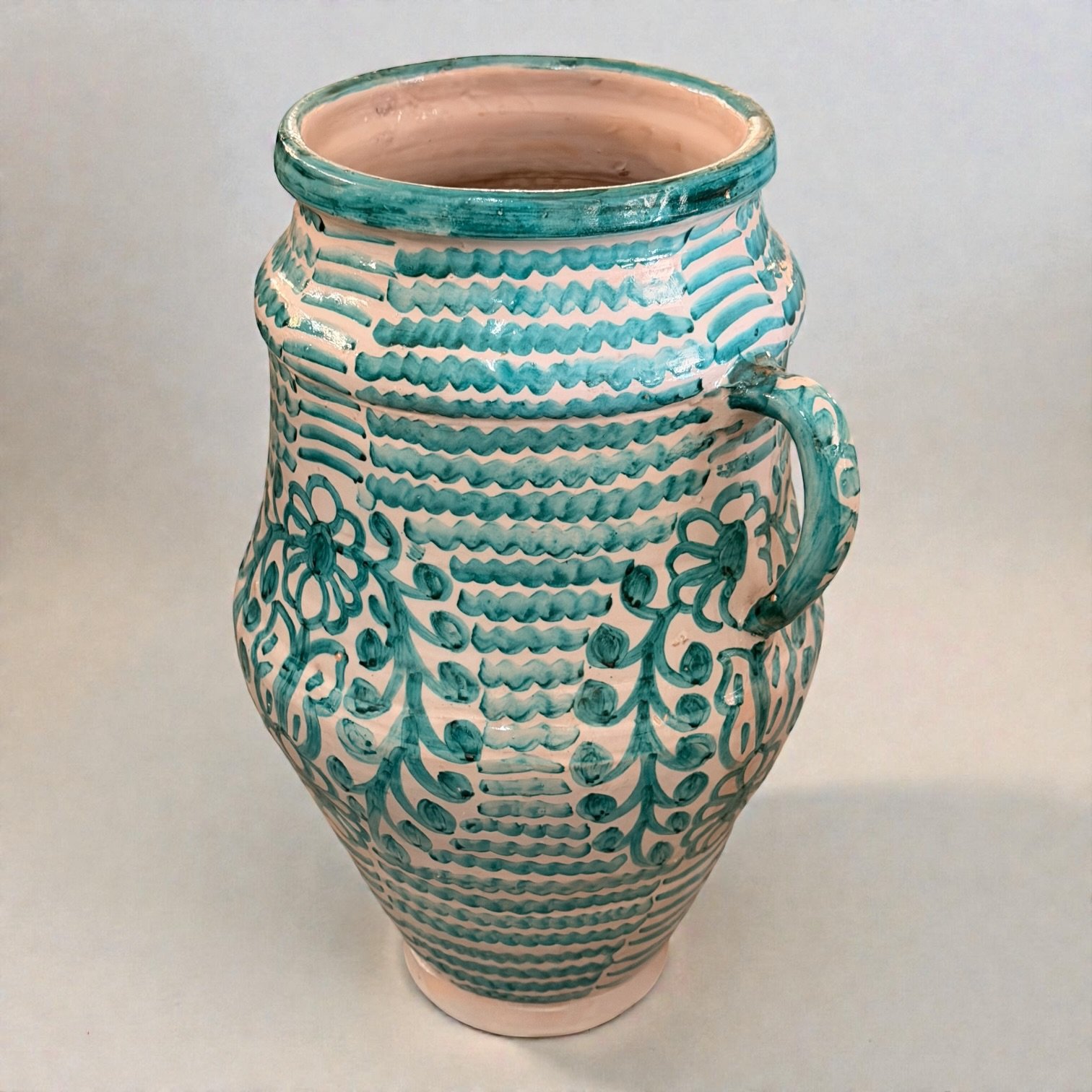 Moroccan Green Glazed Vase II - Image 4