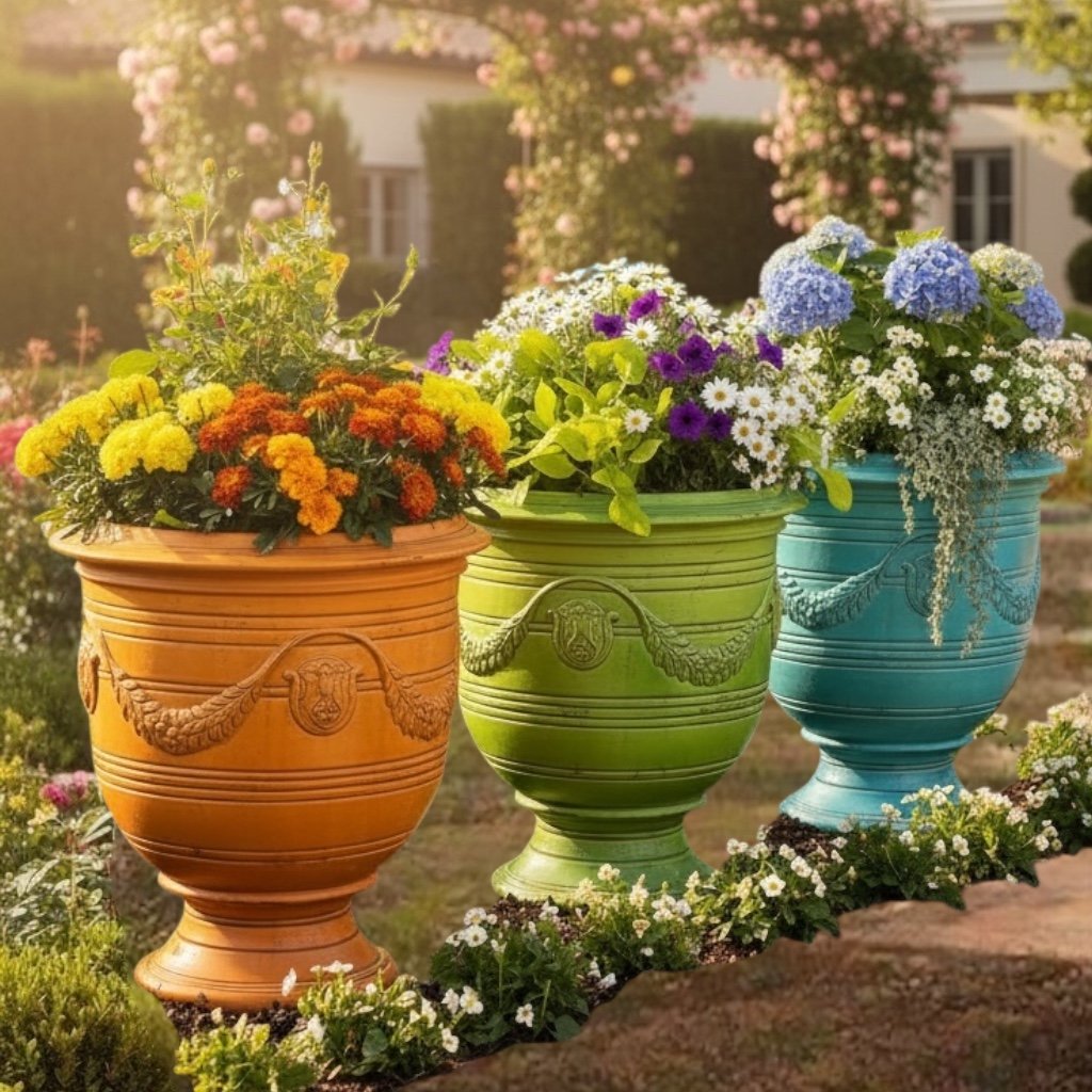 Large Anduze-Style Italian Planter