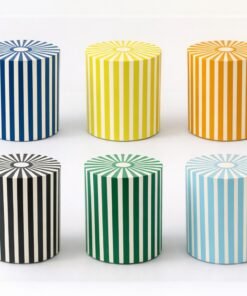 Moroccan Wooden and Resin Side Tables