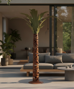 Moroccan Tole Palm Tree Sculpture