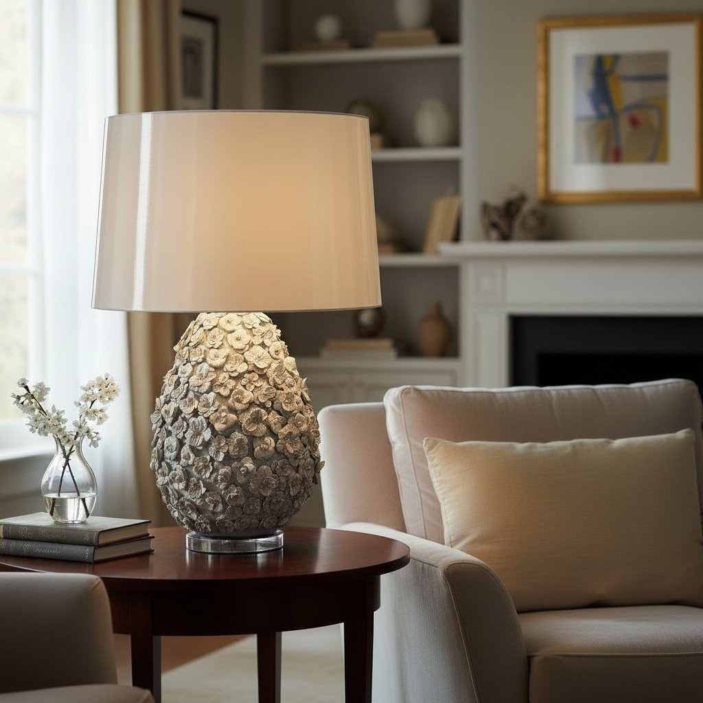 Handmade Ceramic Daisy Lamp – Flor de Margarita