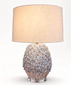 Blue Floral Table Lamp