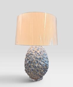 Blue and White Floral Table Lamp