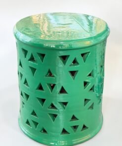 Green Moroccan Ceramic Garden Seat