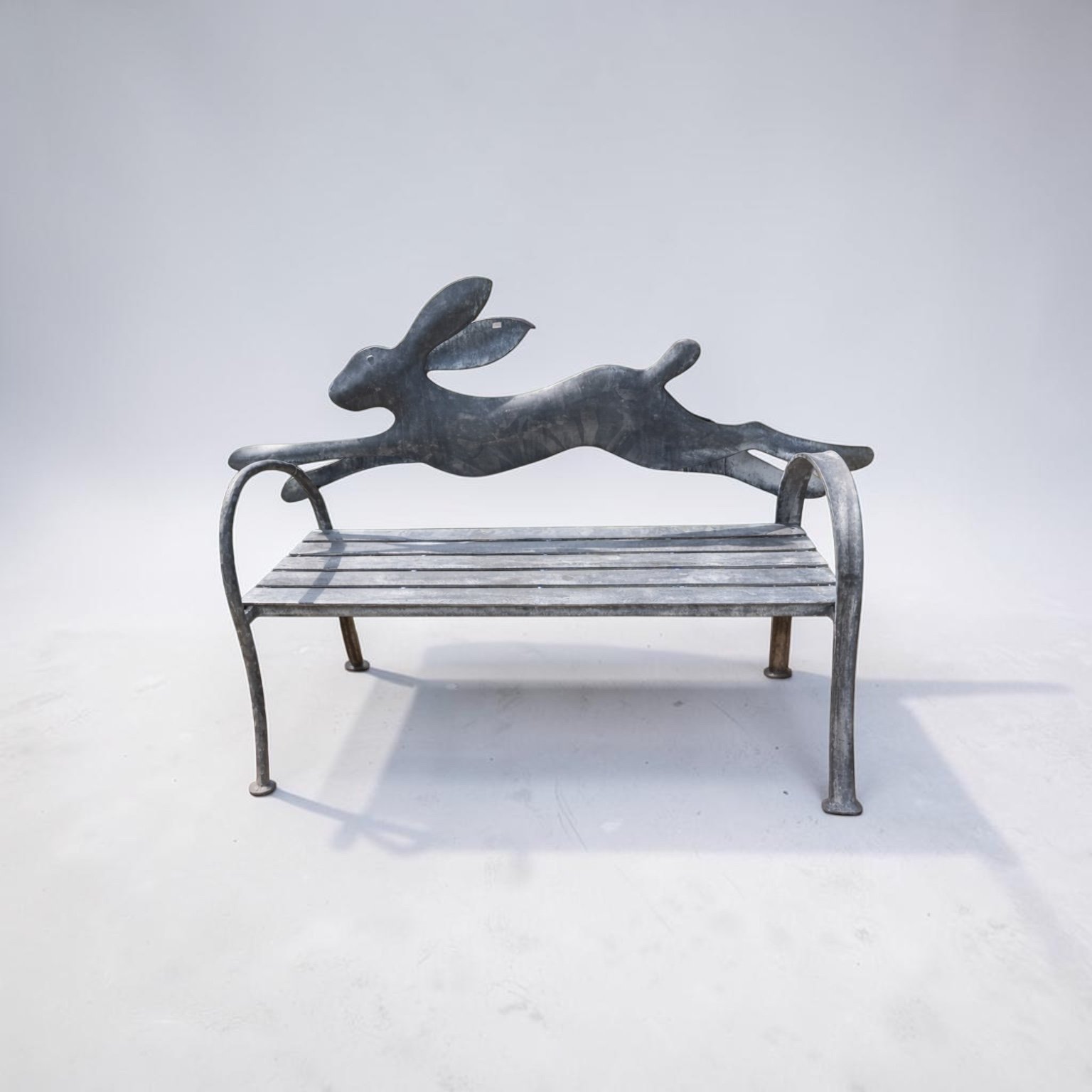English Zinc Hare Bench - Image 3