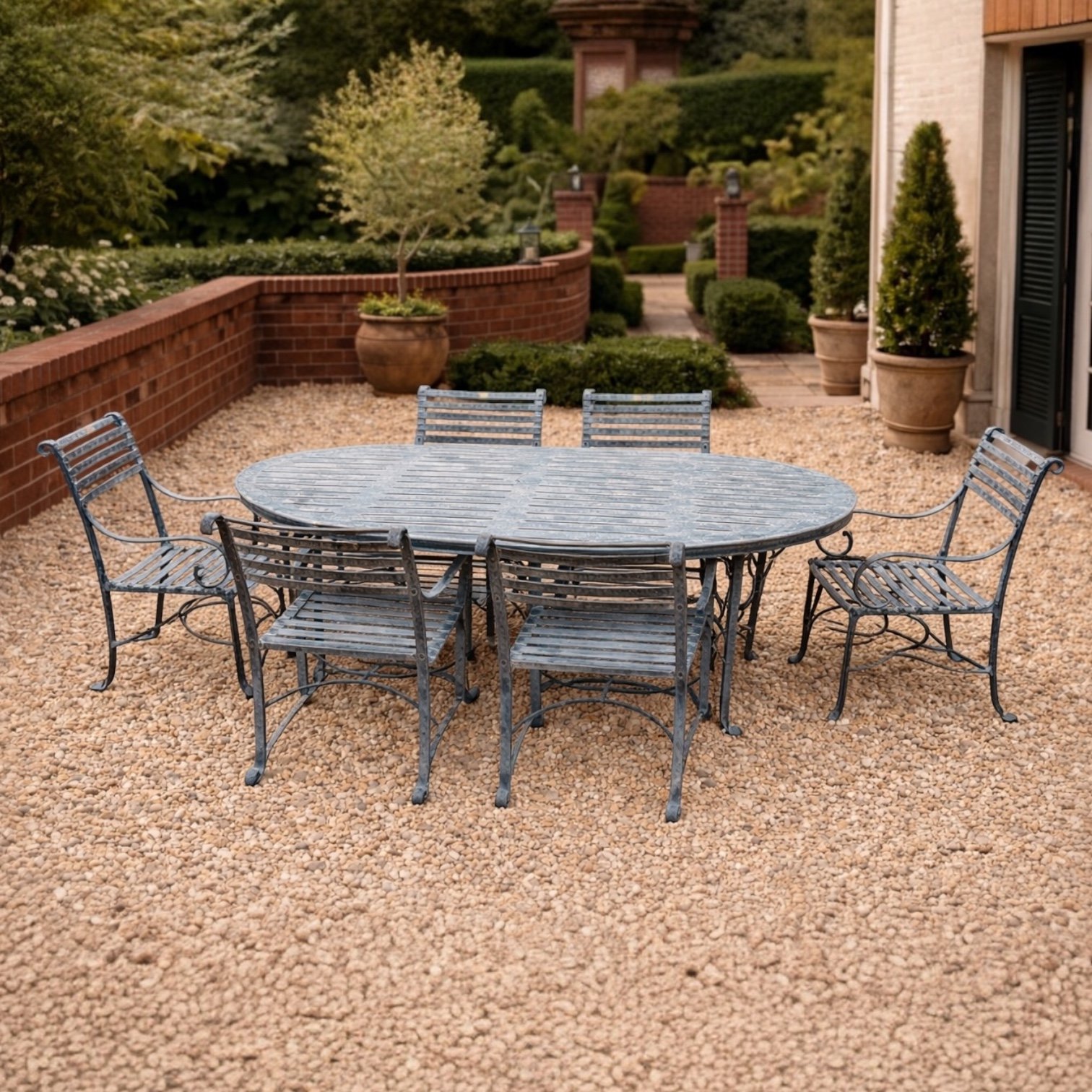 Garden English Steel Table and Chairs