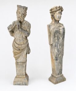 Granite Figural Term Statues