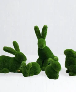 Outdoor Animal Topiary Baby Rabbits